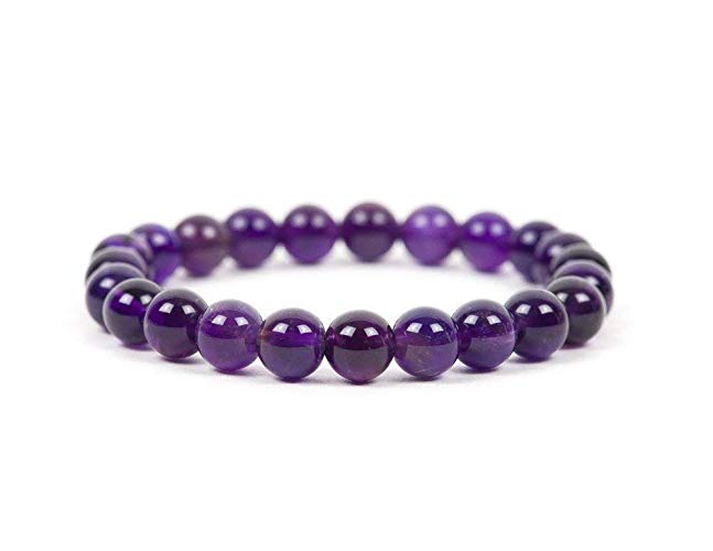 Amethyst anxiety bracelet for men and woman 