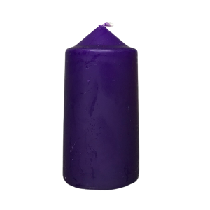 Purple prayer candle