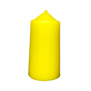 yellow prayer candle