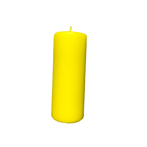 yellow prayer candle